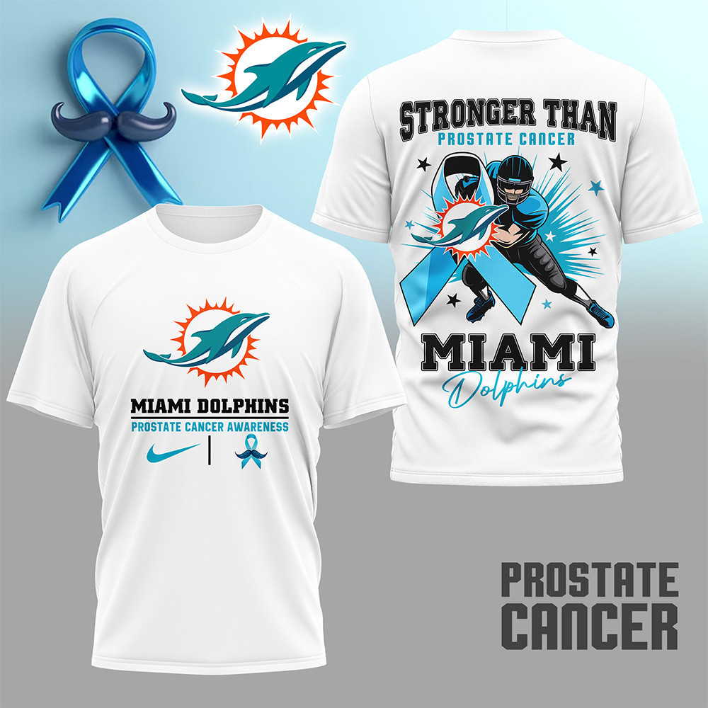Miami Dolphins | Premium NFL Prostate Cancer Awareness Month Shirt HI