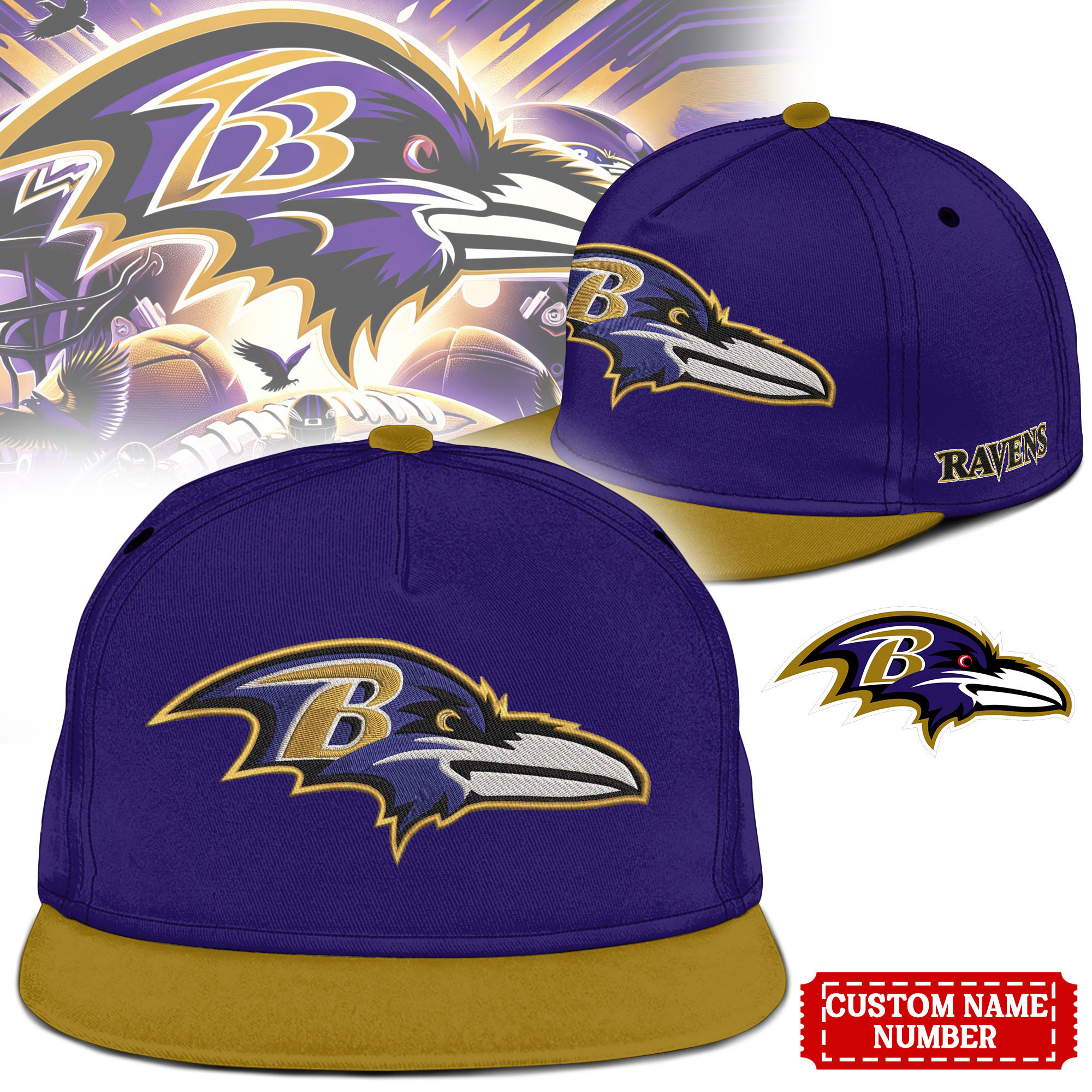 Baltimore Ravens | Premium NFL Heritage Cap NTH1