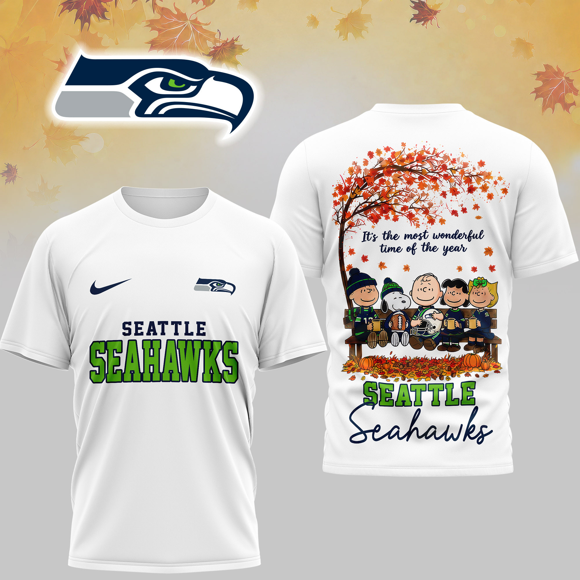 Seattle Seahawks | Premium NFL It's the Most Wonderful Time of the Year 3D Shirt NY