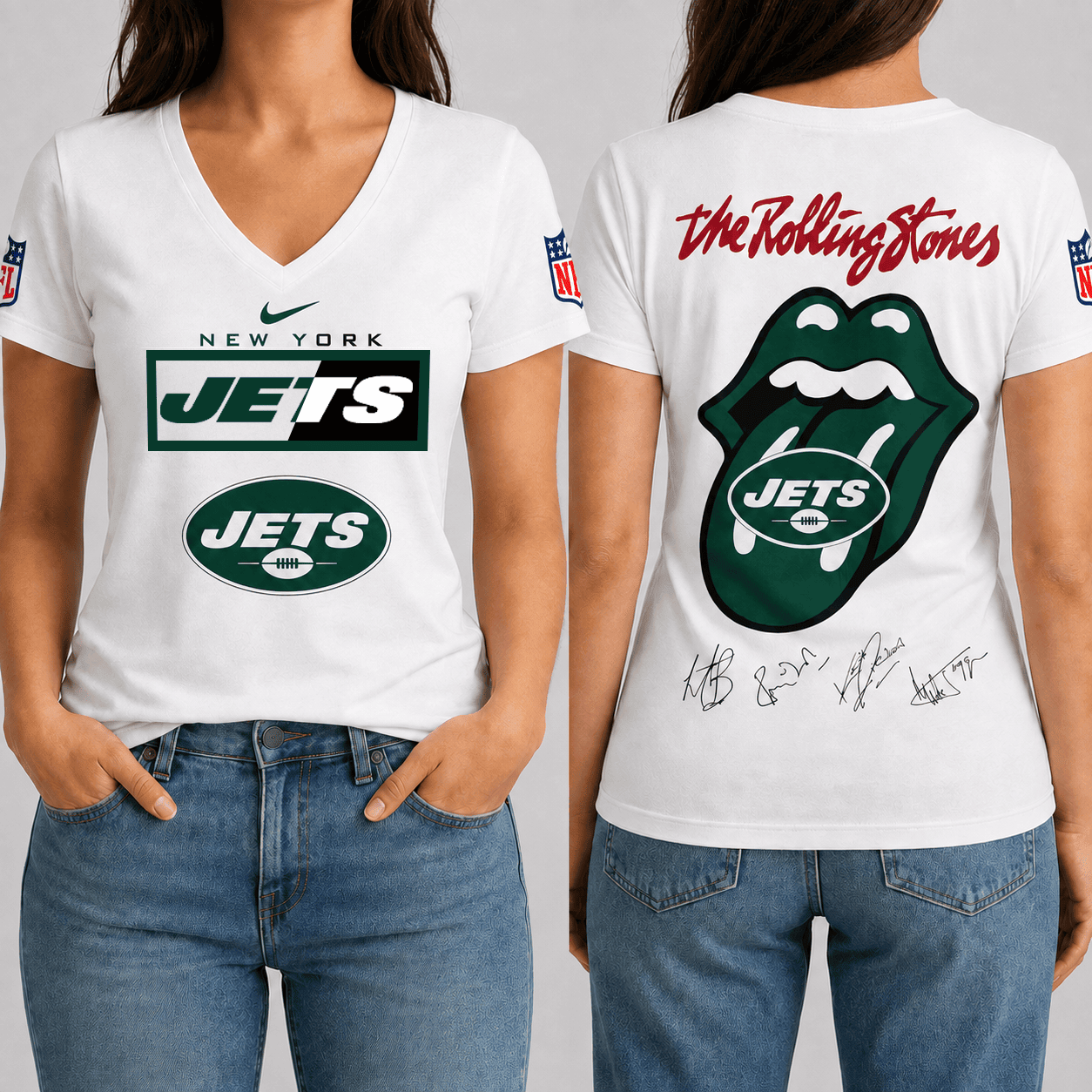 New York Jets | Premium NFL Rock 'n' Roll Spirit T-Shirt TD