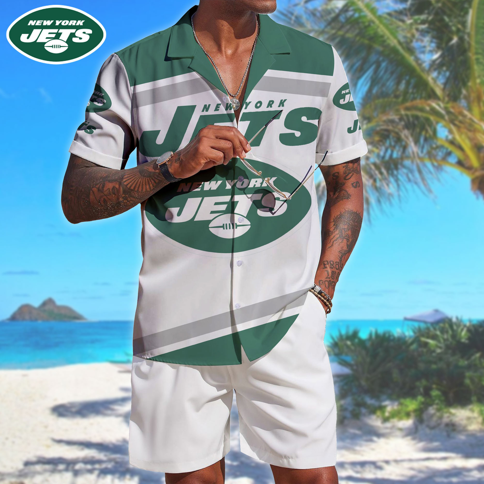 New York Jets | Premium NFL Summer Beach Hawaiian Shirt NTH1