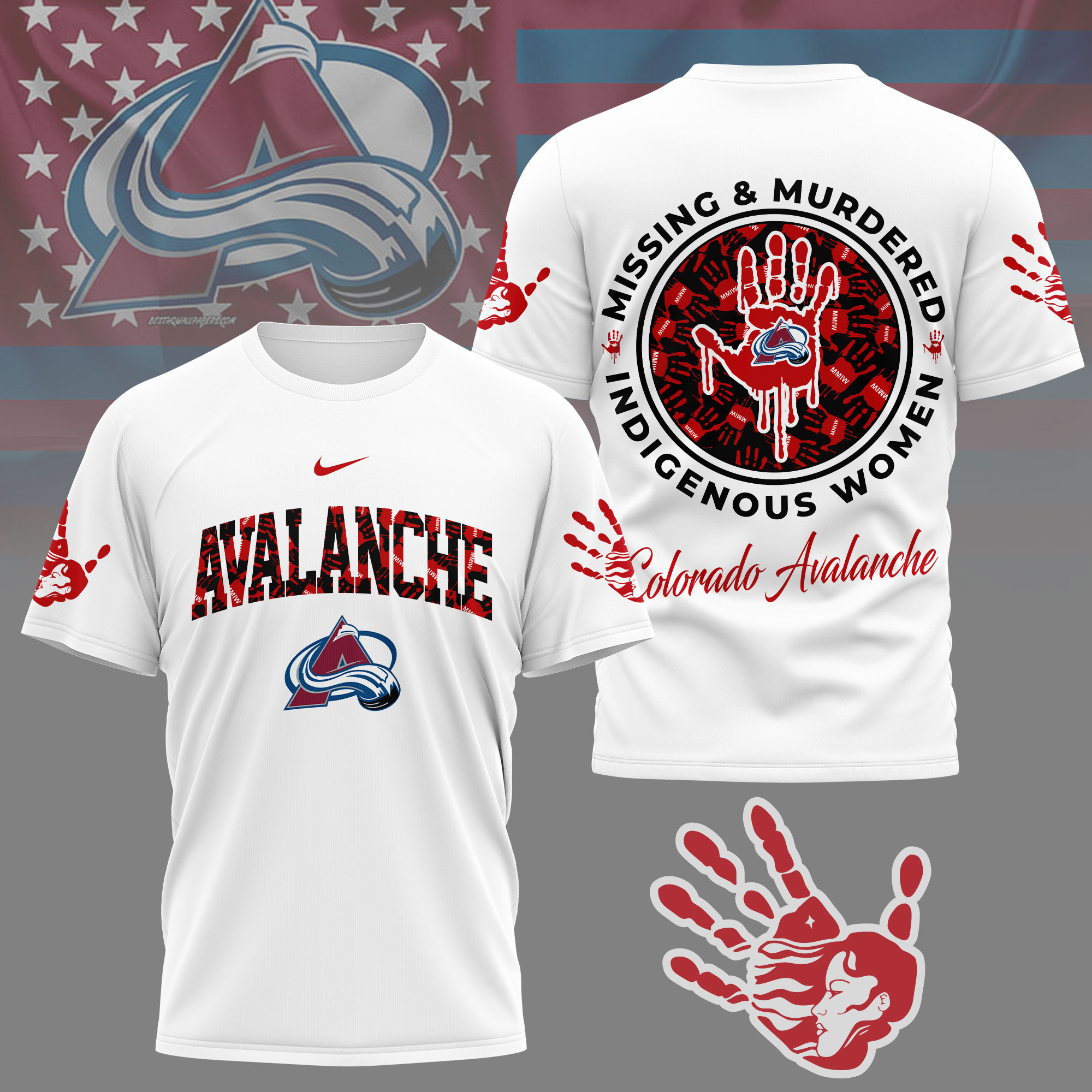 Colorado Avalanche | Premium NHL MMIW Awareness 3D Shirt NY