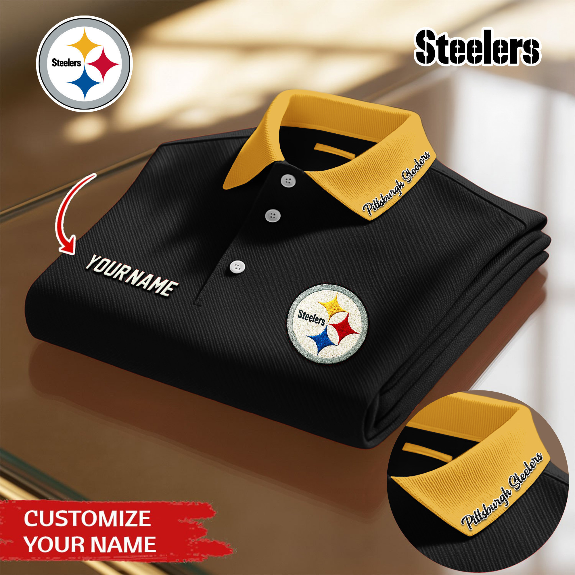 Pittsburgh Steelers | Premium NFL Polo Shirt TD