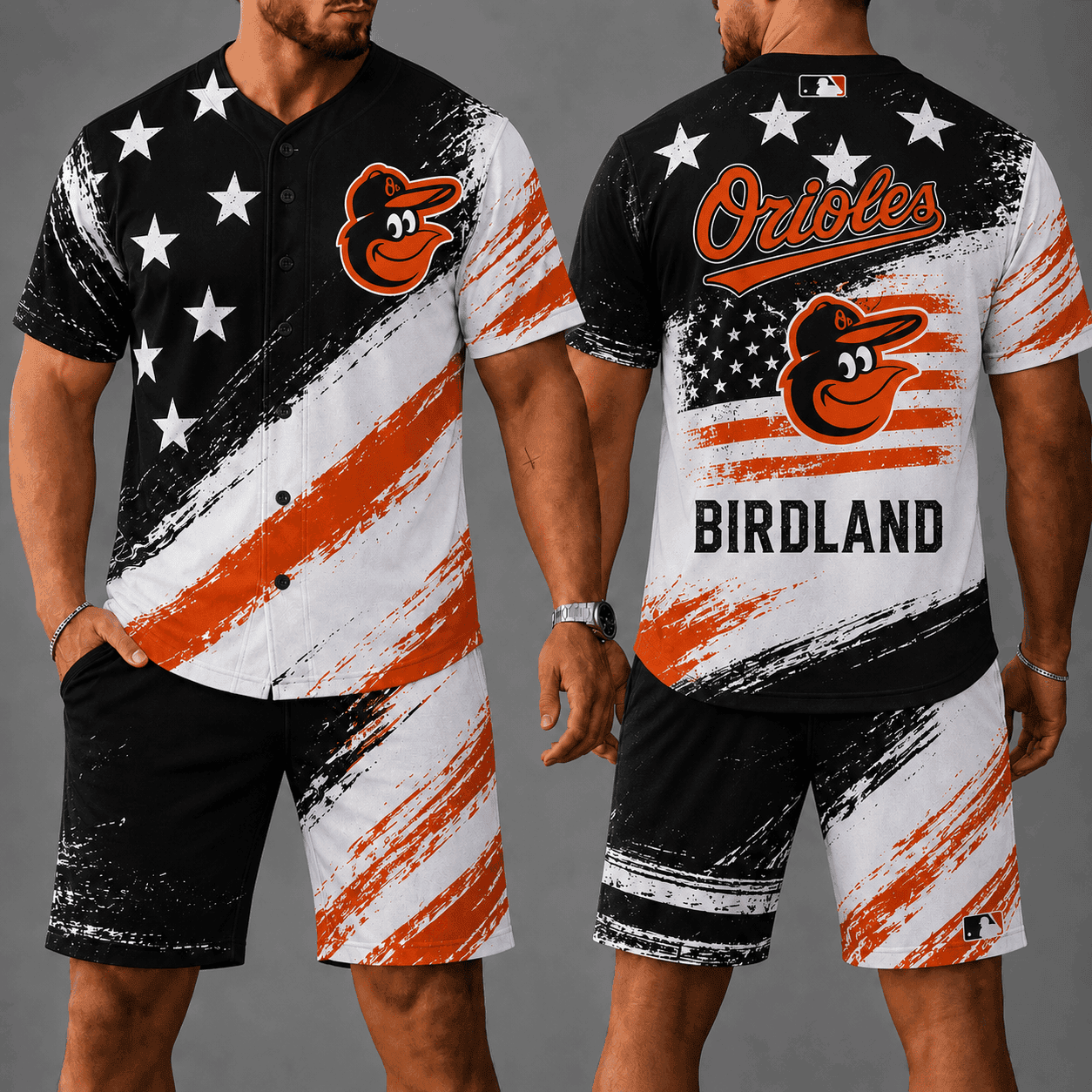 Baltimore Orioles | Premium MLB Star Spirit Jersey Shorts Set