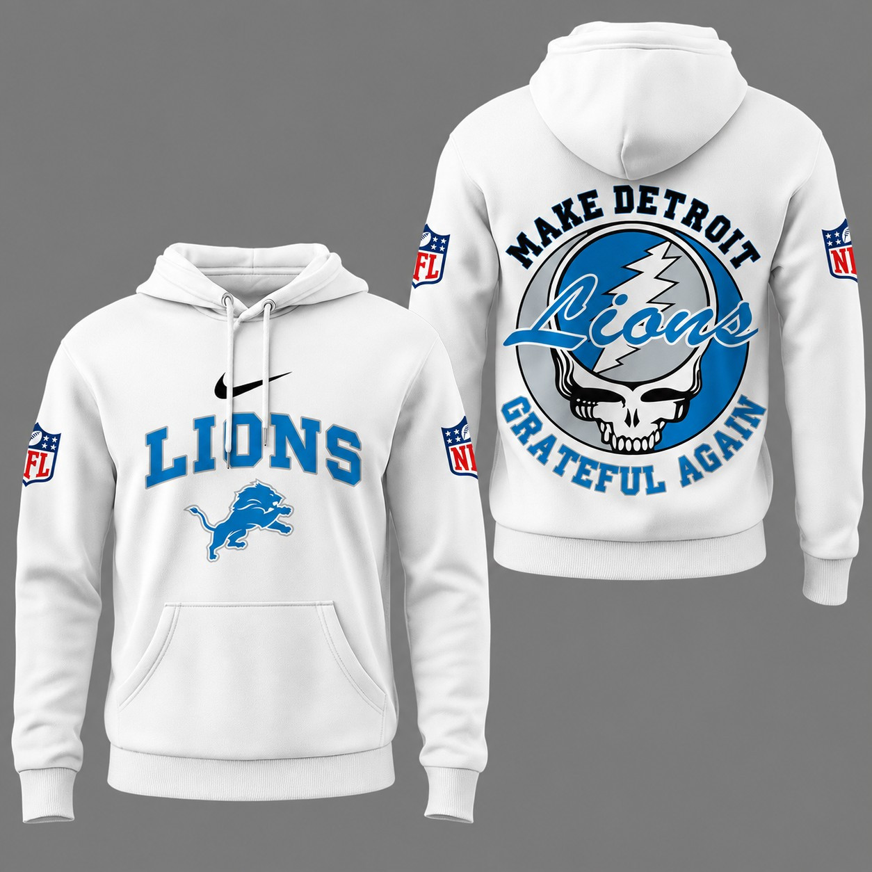 Detroit Lions | Premium NFL Grateful Again Hoodie NY