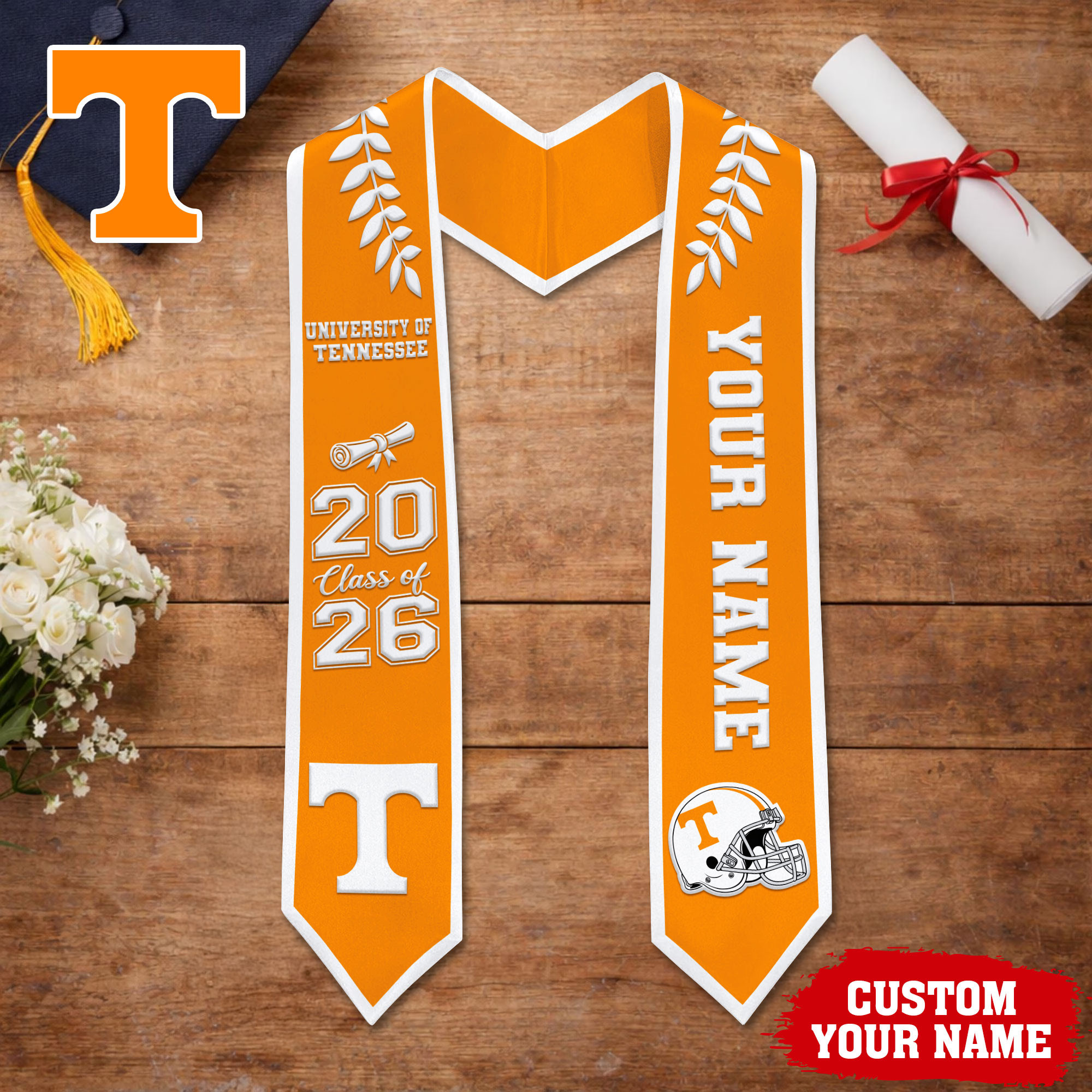 Tennessee Volunteers | Premium NCAA Graduation Stole NY
