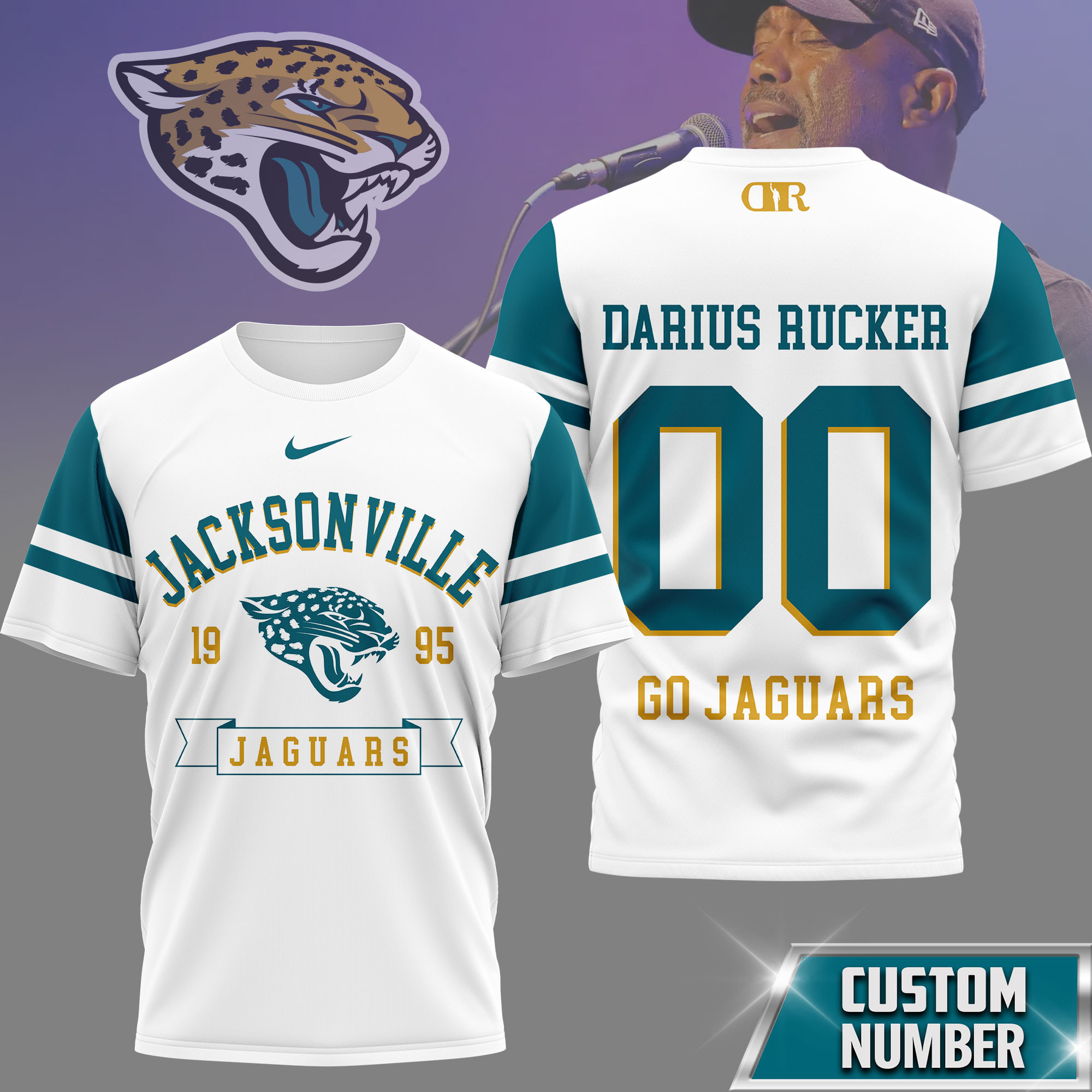 Jacksonville Jaguars | Premium NFL Darius Rucker Fan 3D Shirt NY