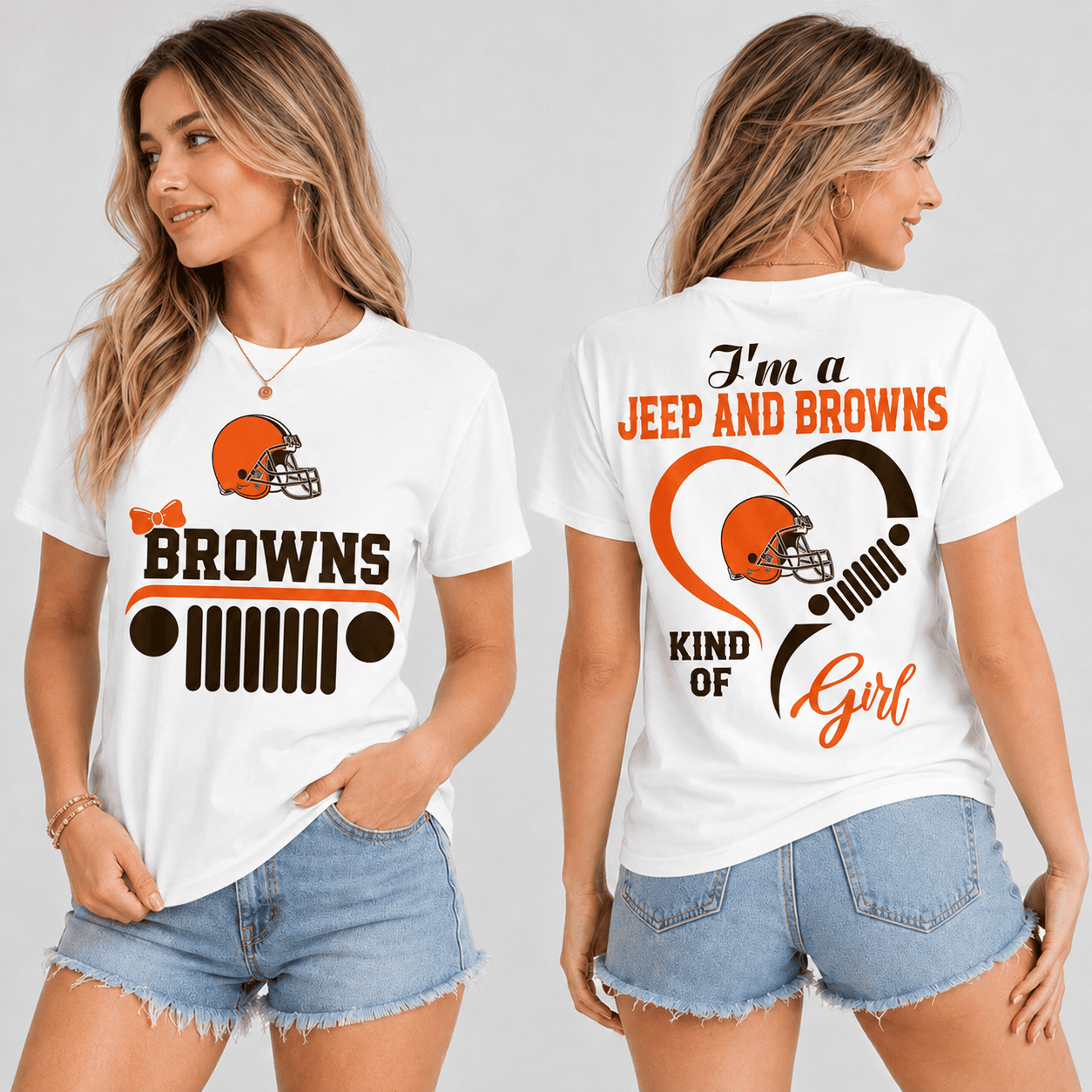 Cleveland Browns | Premium NFL Jeep Fan Passion T-Shirt TD