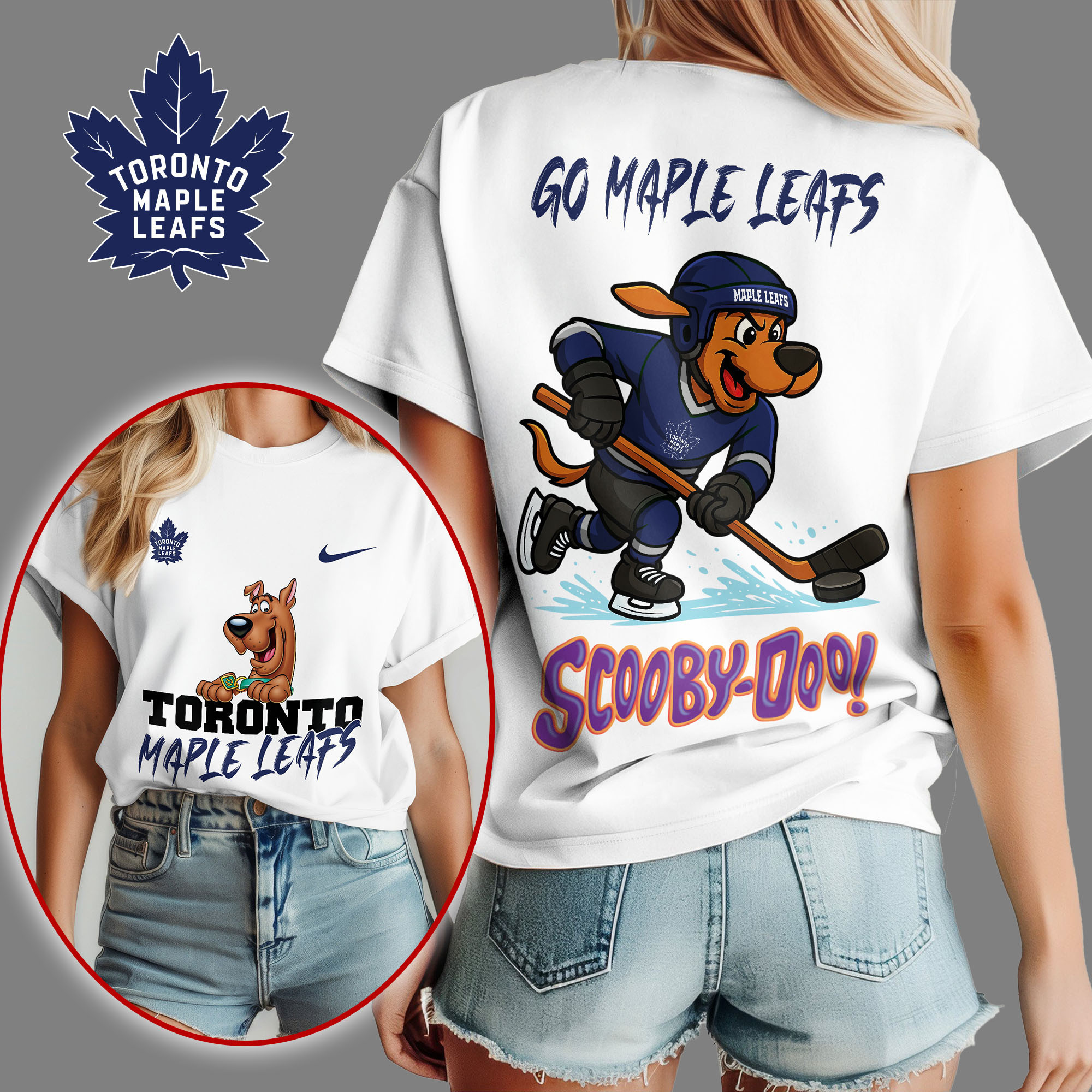 Toronto Maple Leafs | Premium NHL Scooby-Doo Fan Women's Shirt NY