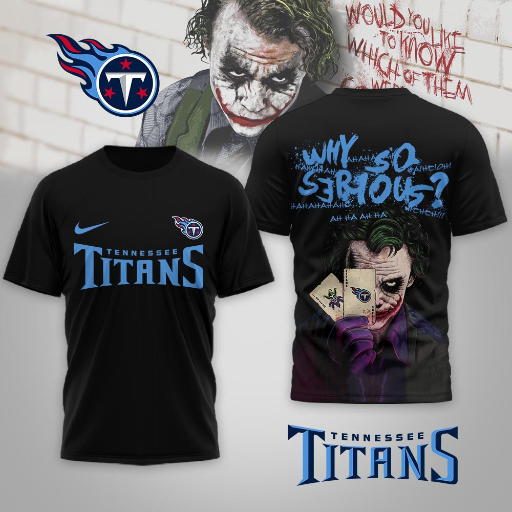 Tennessee Titans | Premium NFL Joker Why So Serious 3D Shirt NP