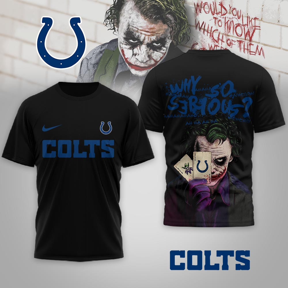 Indianapolis Colts | Premium NFL Joker Why So Serious 3D Shirt NP