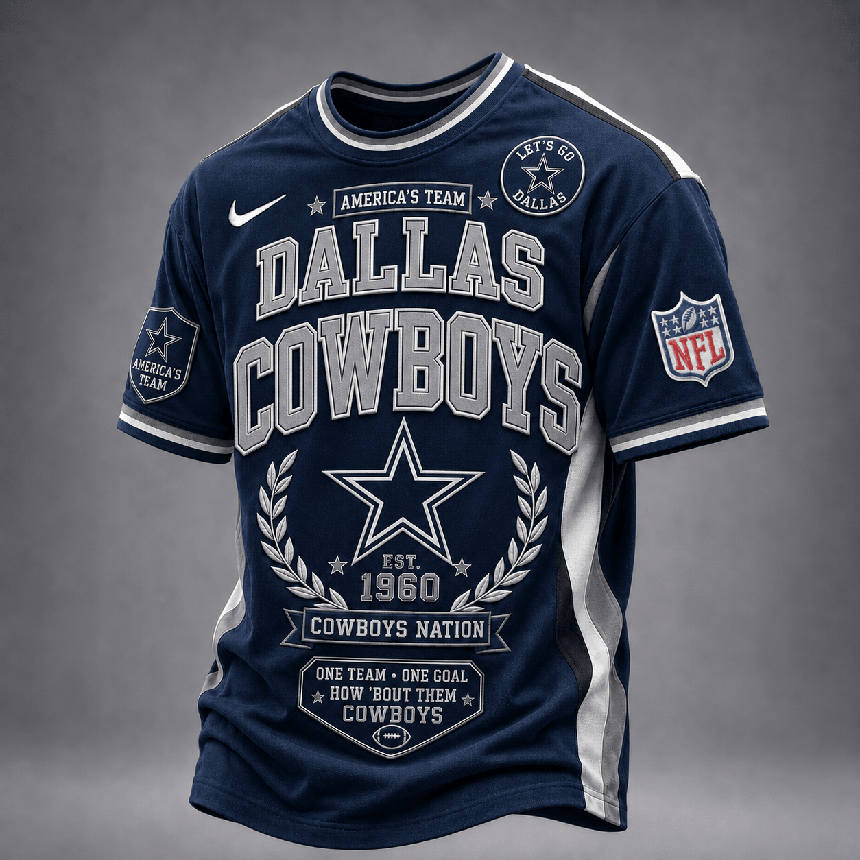 Dallas Cowboys | Premium NFL Classic Game Day Football Fan T-Shirt TD