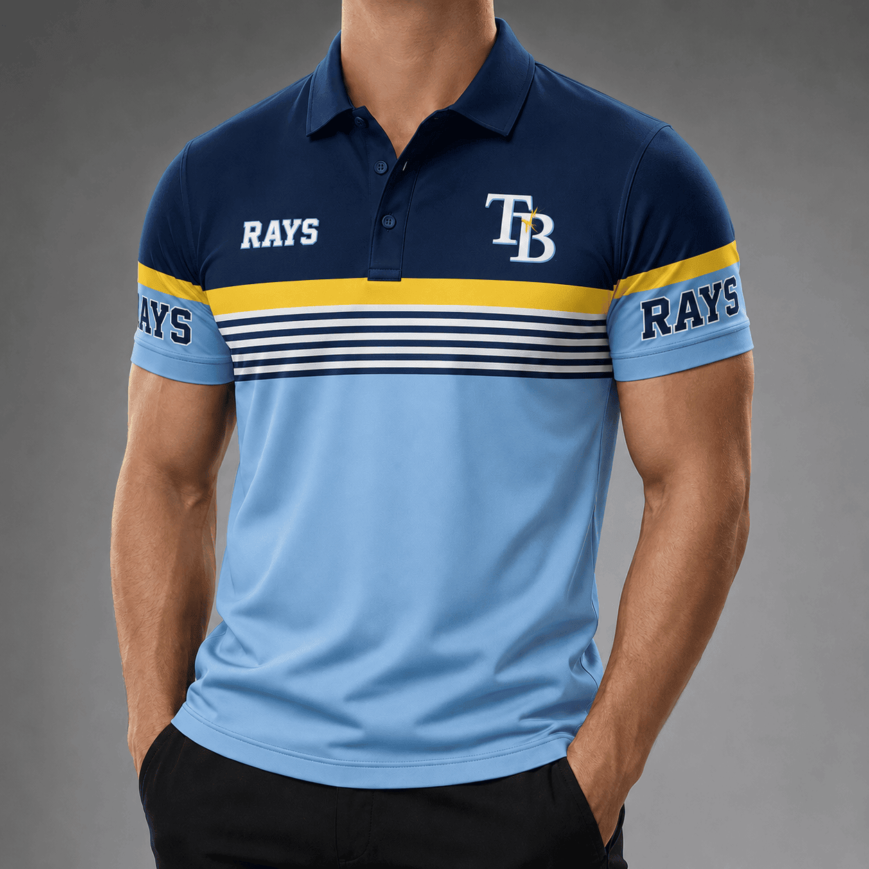 Tampa Bay Rays | Premium MLB Personalized Men's Polo Shirt