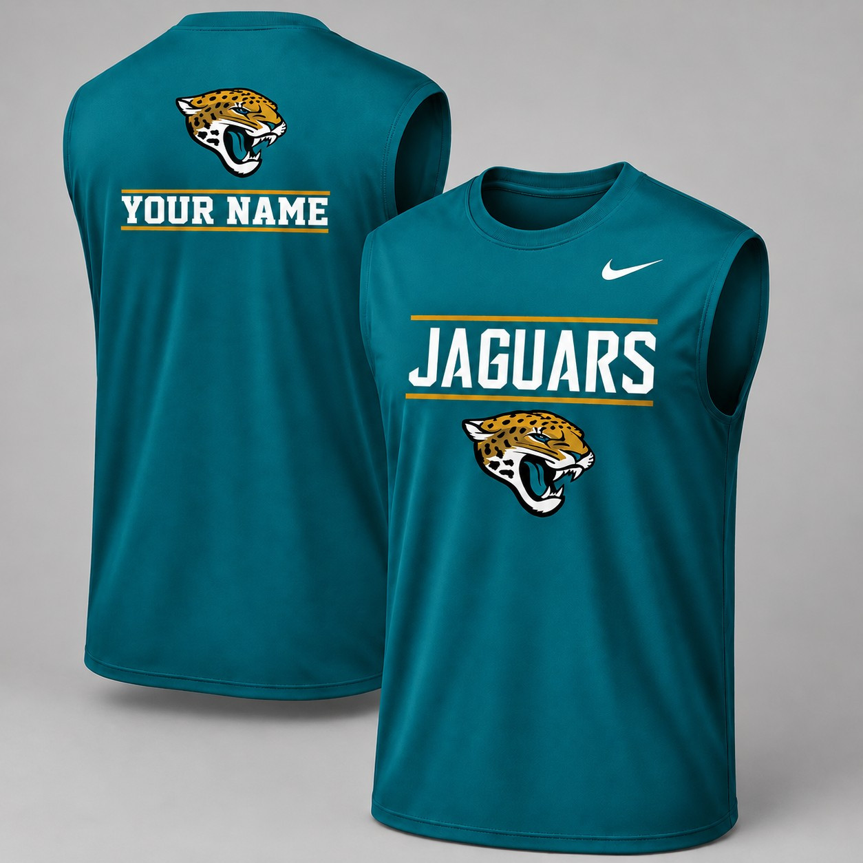 Jacksonville Jaguars| Premium NFL Personalized Game Ready Tank Top NY