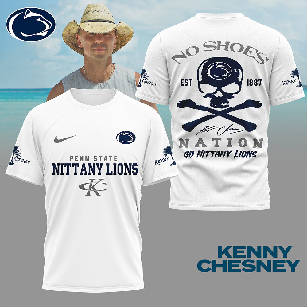 Penn State Nittany Lions | Premium NCAA Kenny Chesney Fan 3D Shirt NY