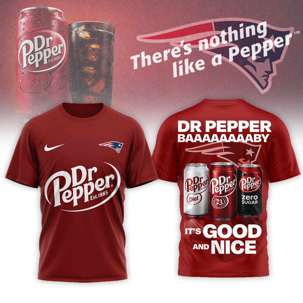 New England Patriots | Premium NFL Dr Pepper 3D Shirt NP