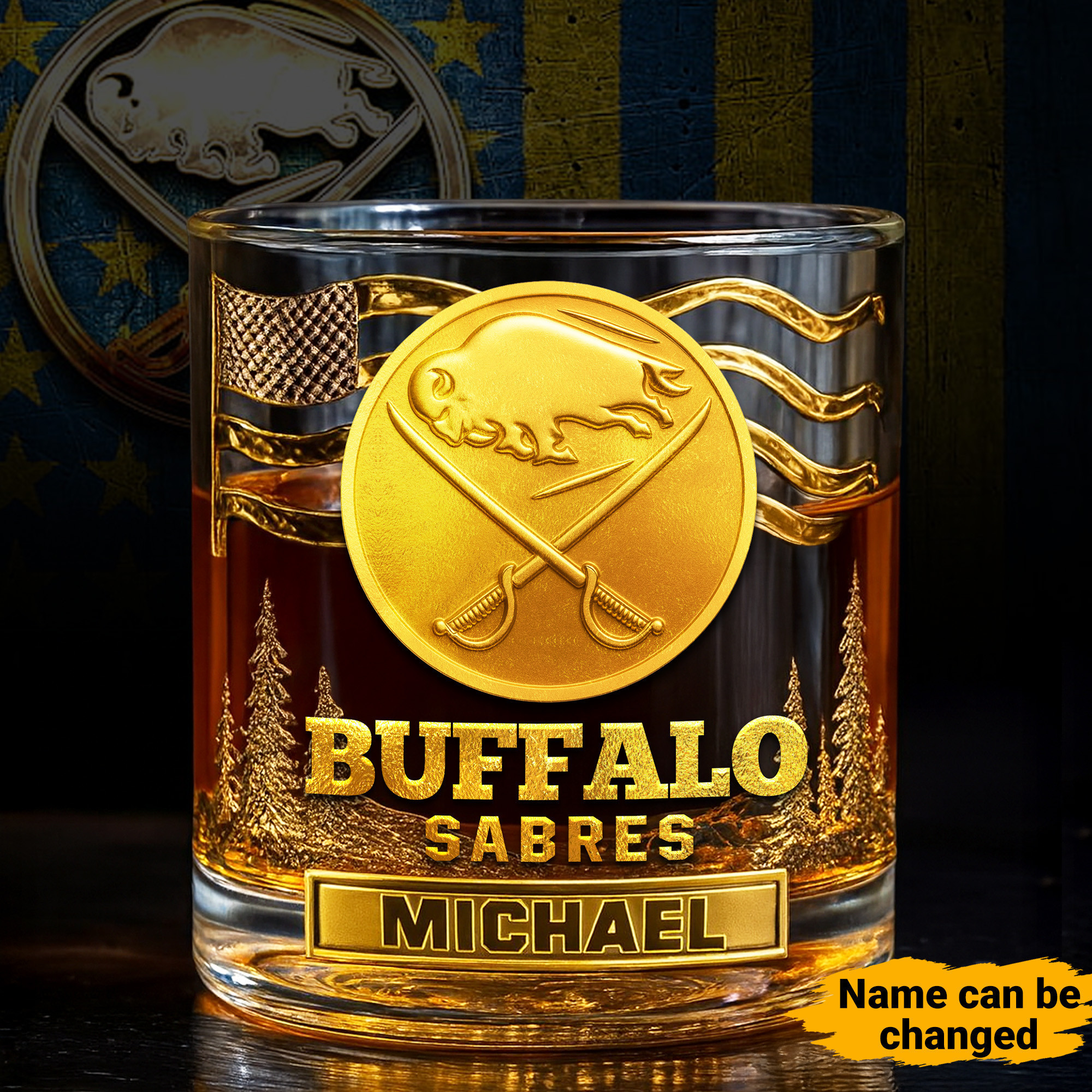 Buffalo Sabres | NHL Whiskey Glass TD