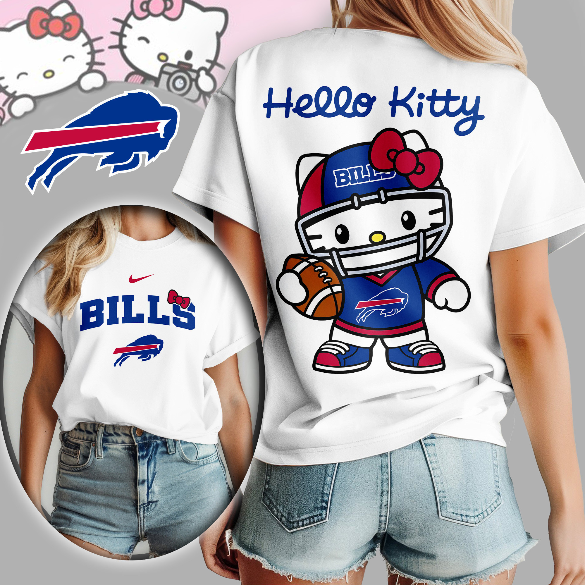 Buffalo Bills | Premium NFL Hello Kitty Women's Shirt TD