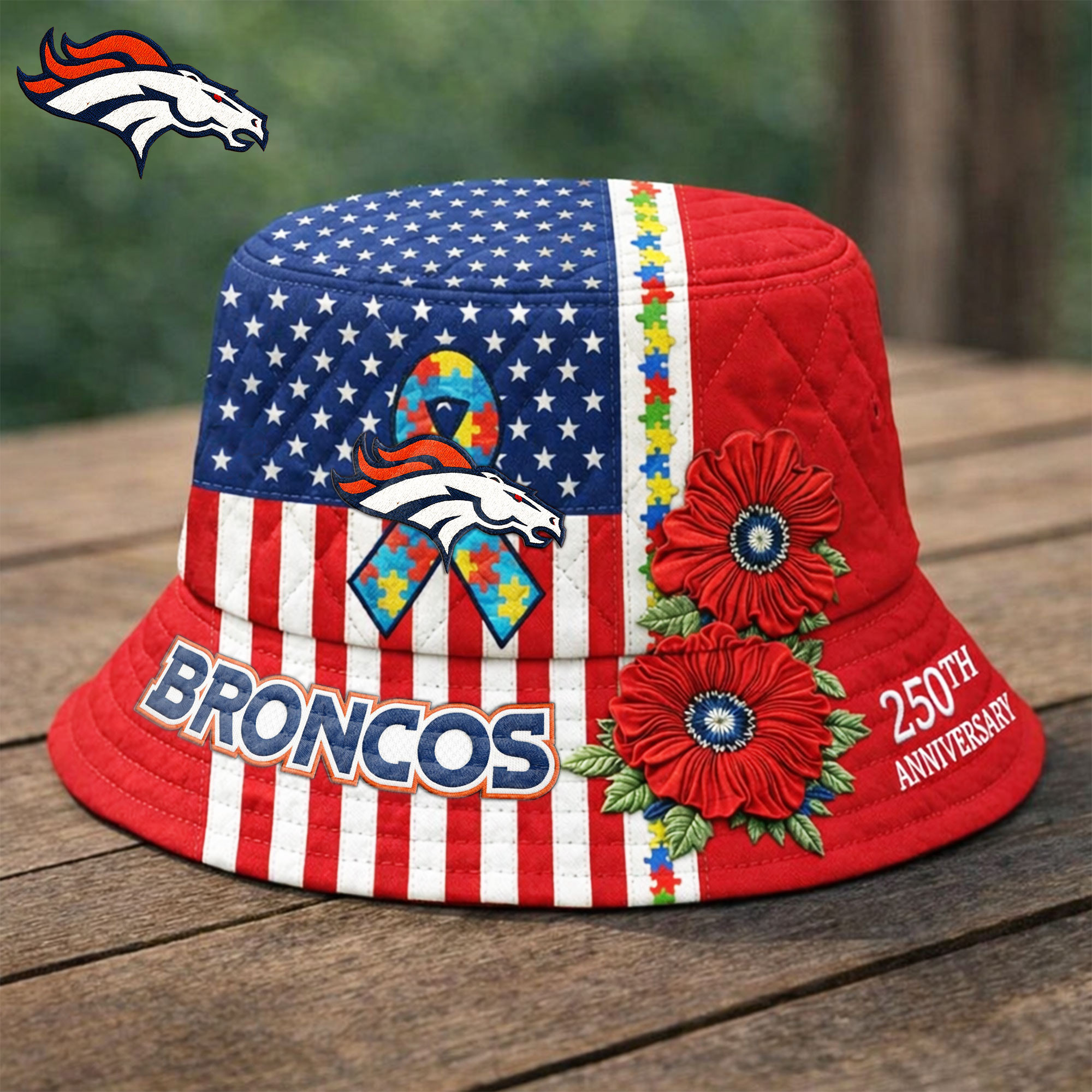 Cleveland Browns | Premium NFL Autism 250th Anniversary Bucket Hat TD