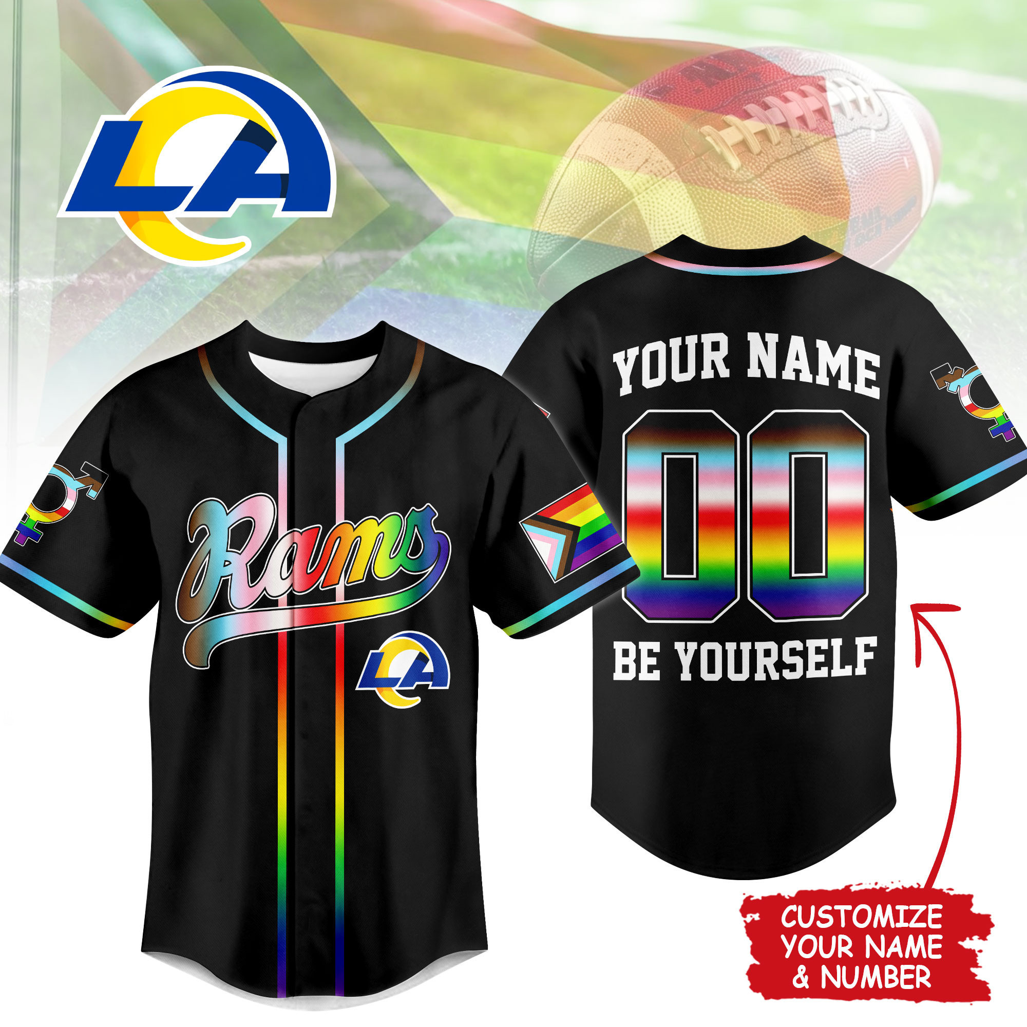 Los Angeles Rams | Premium NFL Pride Month Limited Edition Jersey NTH1