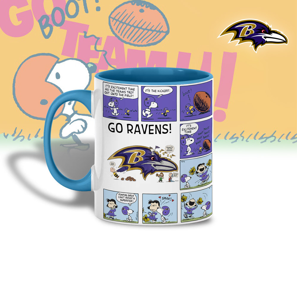 Baltimore Ravens | Premium NFL Peanuts Comic Mug HY