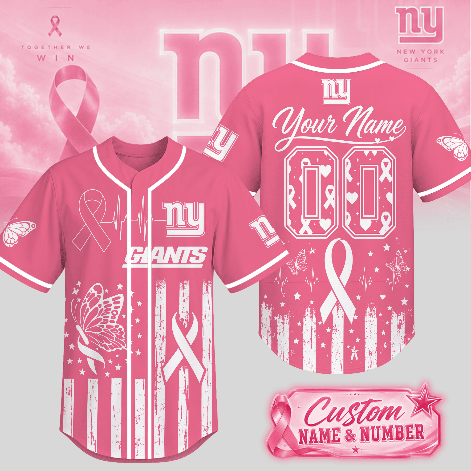 New York Giants | Premium NFL Together We Win Jersey NTH1