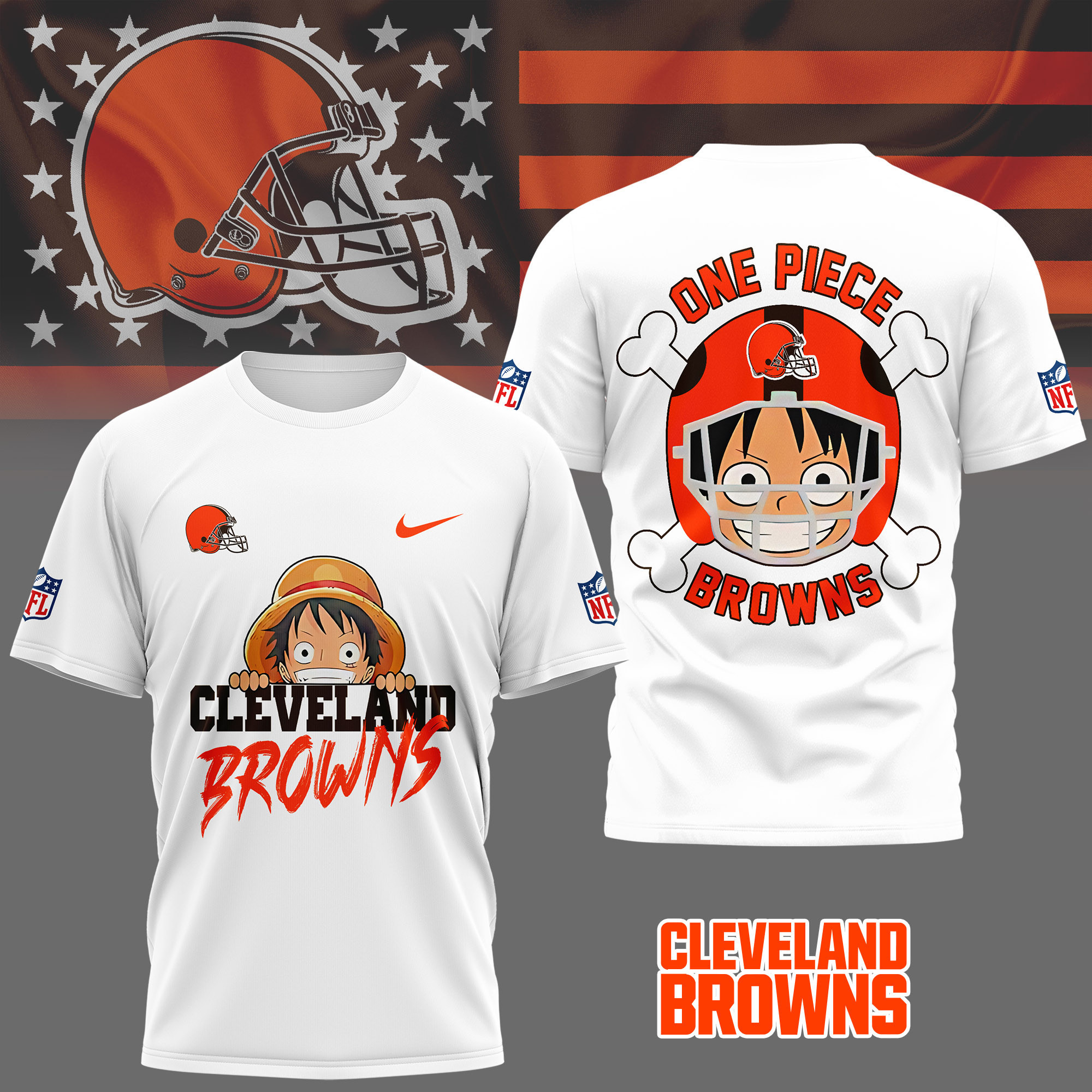 Cleveland Browns | Premium NFL One Piece Fan 3D Shirt NY