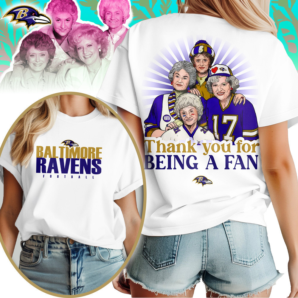 Baltimore Ravens | Premium NFL and The Golden Girls Fan Shirt HI