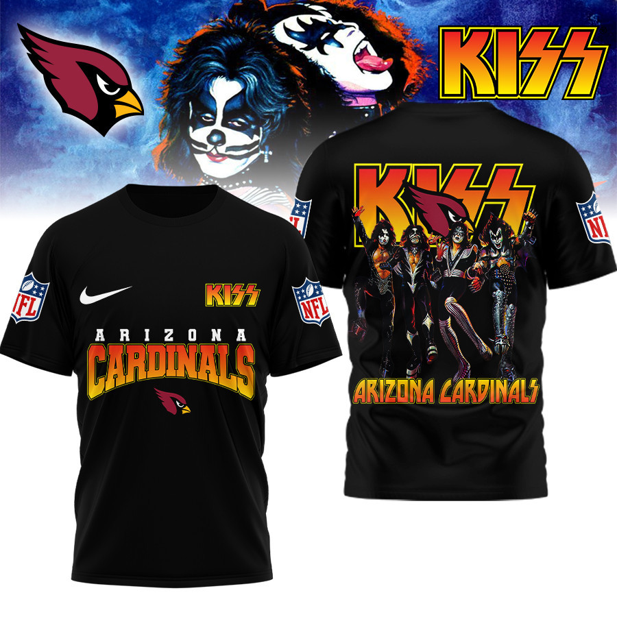 Arizona Cardinals | Premium NFL Kiss Band 3D Shirt TD