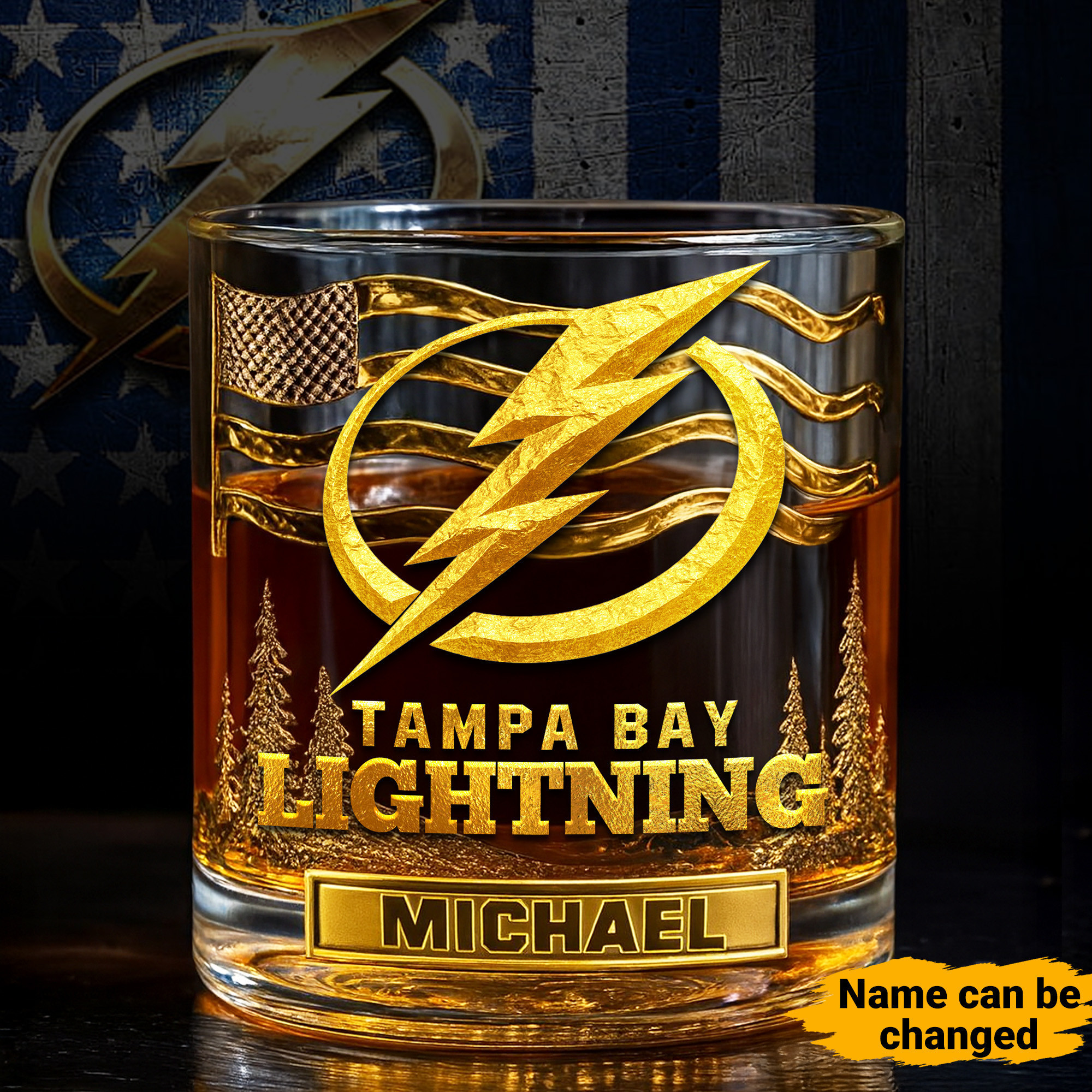 Tampa Bay Lightning | NHL Whiskey Glass TD