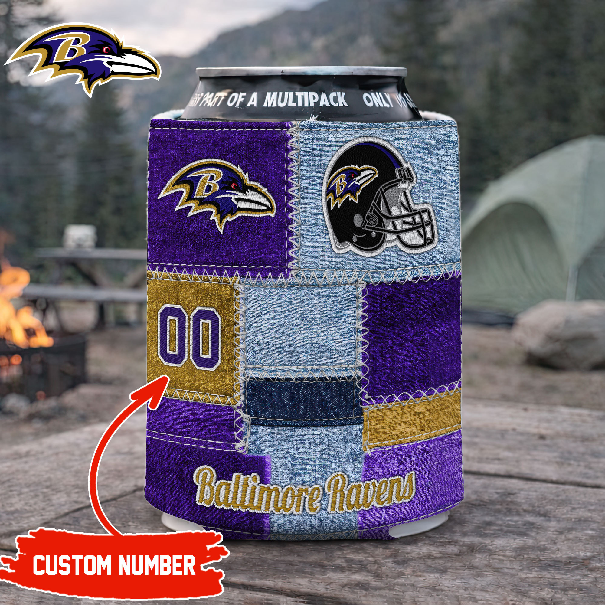 Baltimore Ravens | Premium NFL Game Day Can Koozie NY
