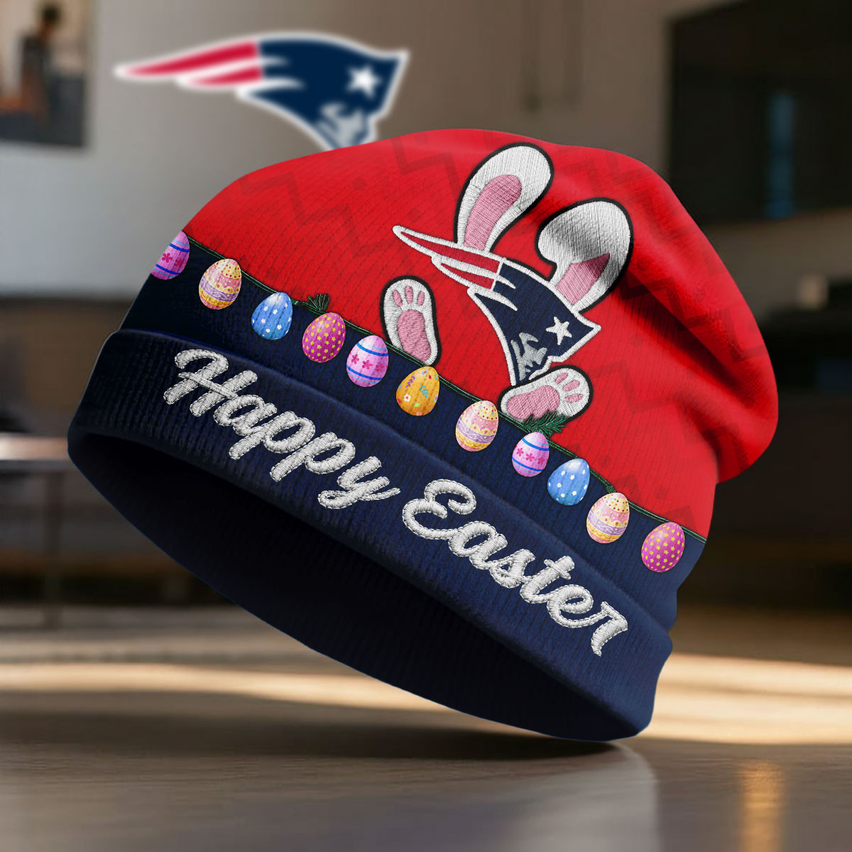 New England Patriots | Premium NFL Happy Easter Beanie Hat NY
