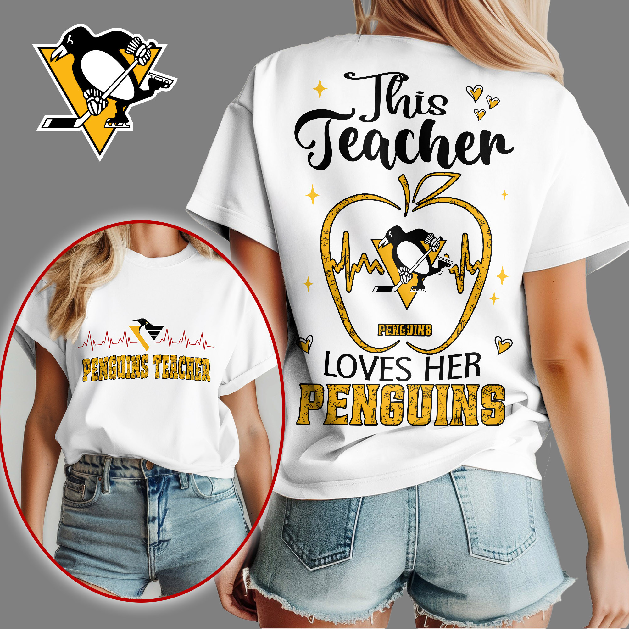 Pittsburgh Penguins | Premium NHL Teacher Appreciation Month Women's Shirt NY