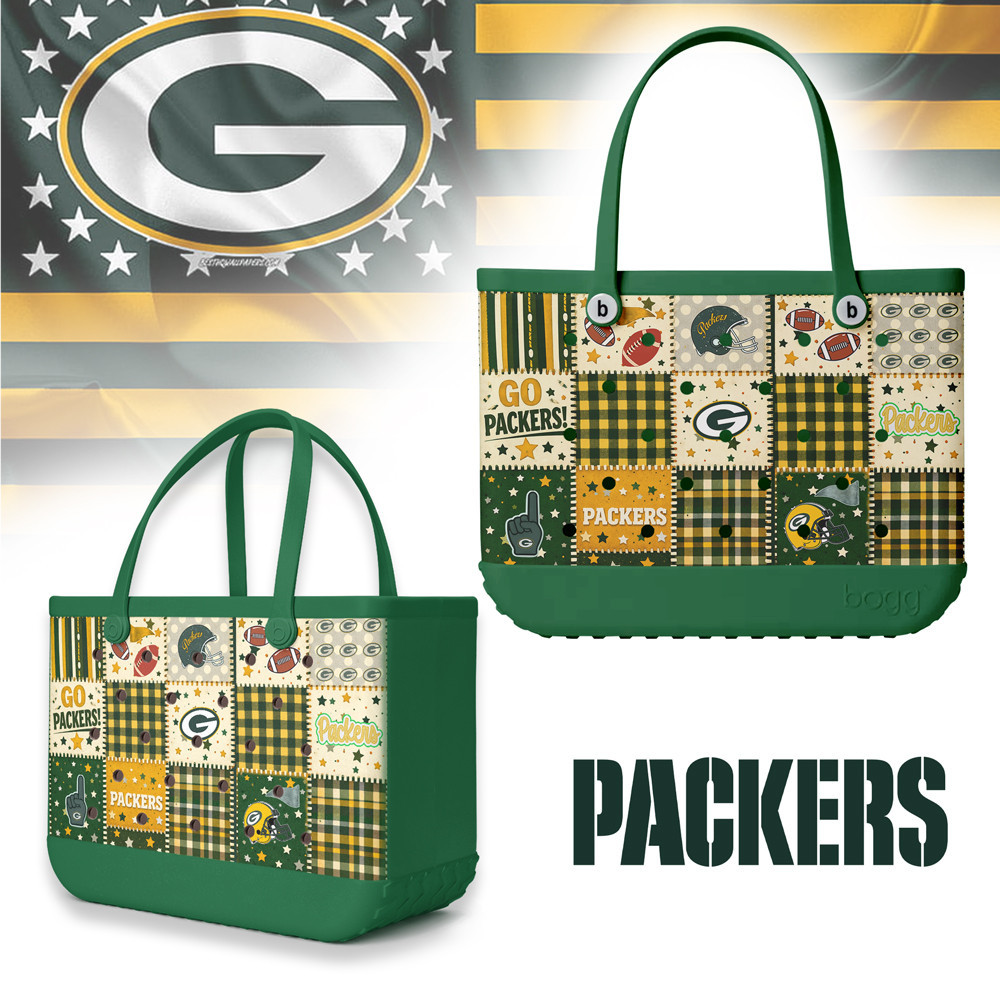 Green Bay Packers | Premium NFL Patchwork Design Beach Tote Bag HY