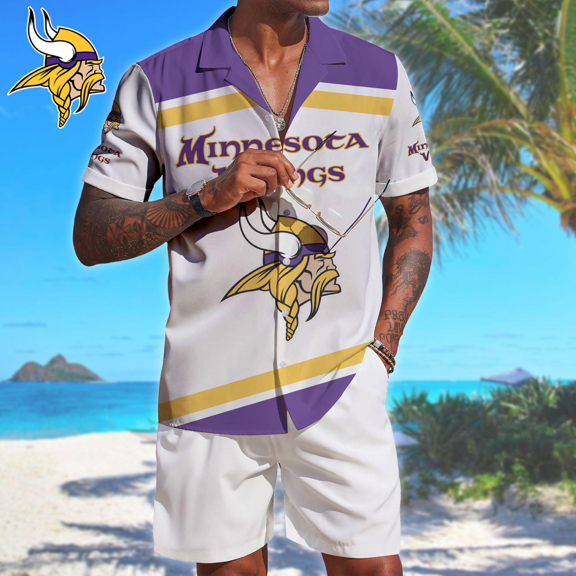 Minnesota Vikings | Premium NFL Summer Beach Hawaiian Shirt NTH1