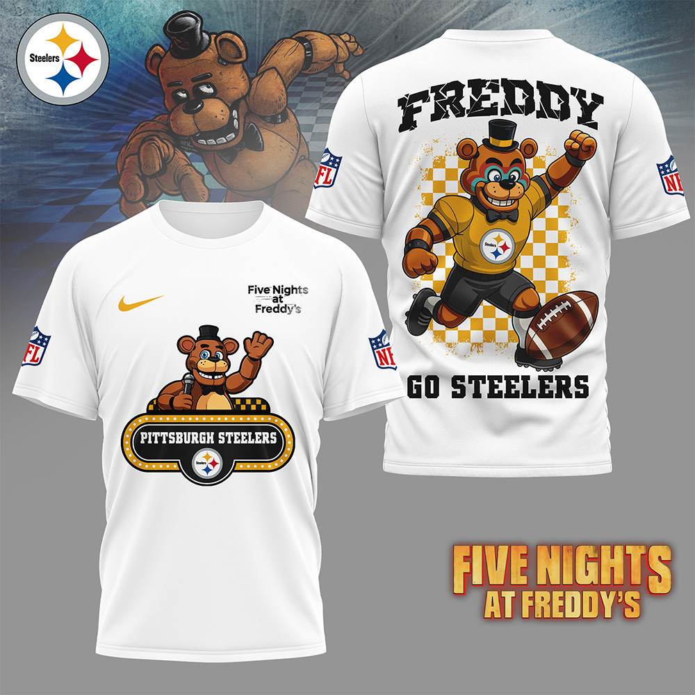 Pittsburgh Steelers | Premium NFL Five Nights at Freddy's 3D Shirt HI
