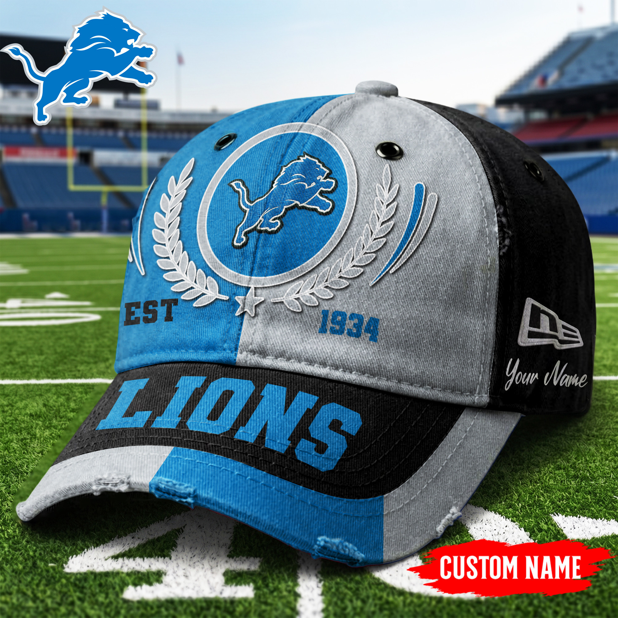 Detroit Lions | Premium NFL Split Color New Era Cap TD