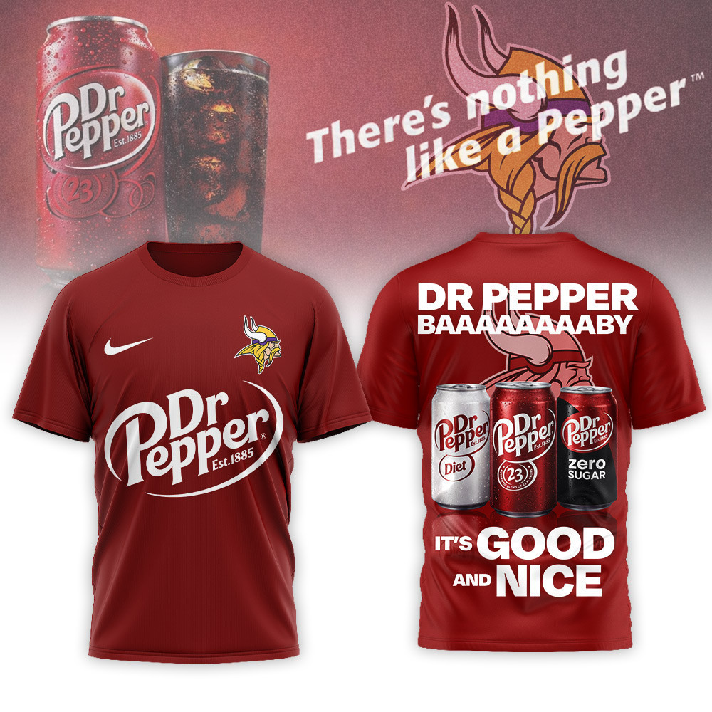 Minnesota Vikings | Premium NFL Dr Pepper 3D Shirt NP