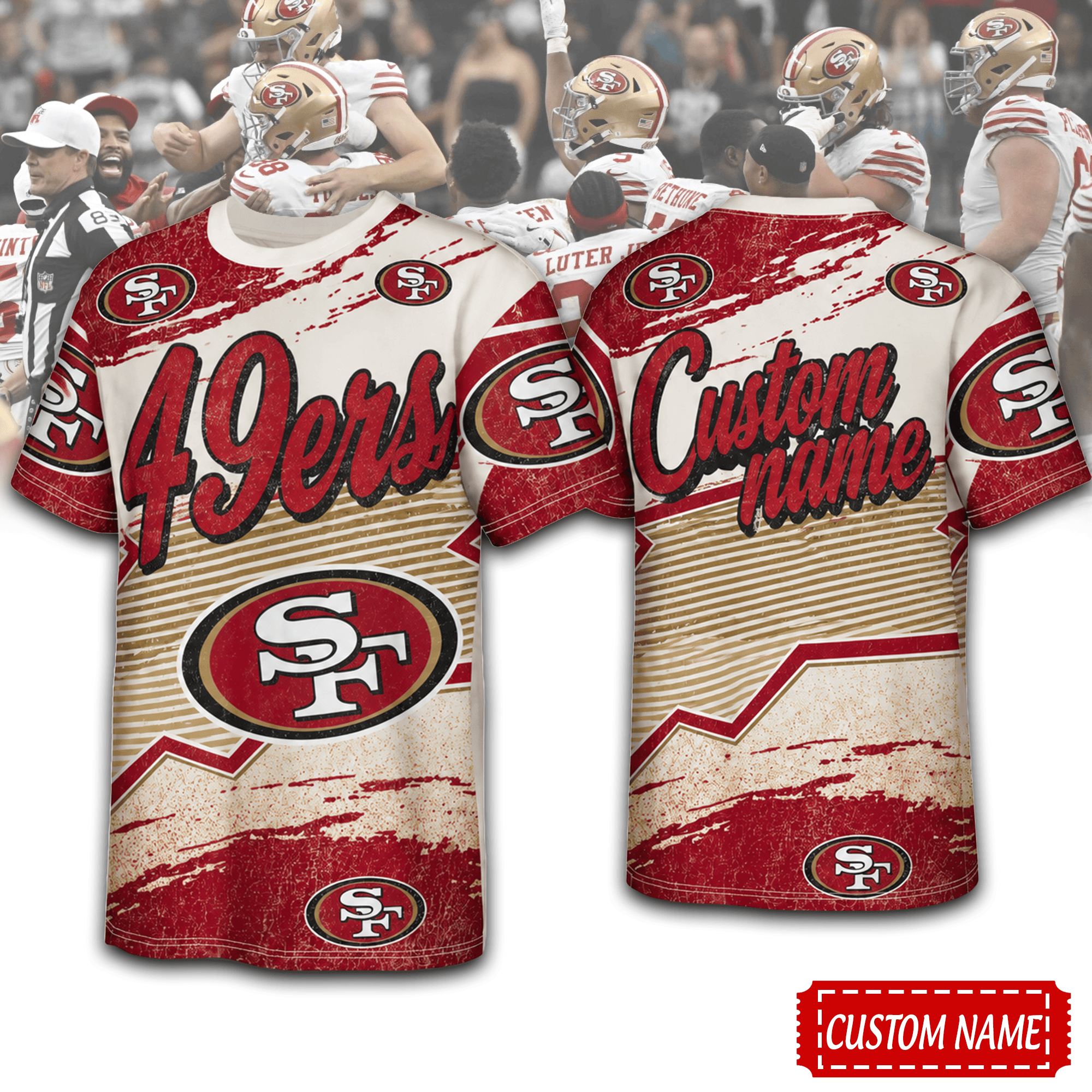 San Francisco 49ers | Premium NFL Team Energy Custom 3D Shirt NTH1