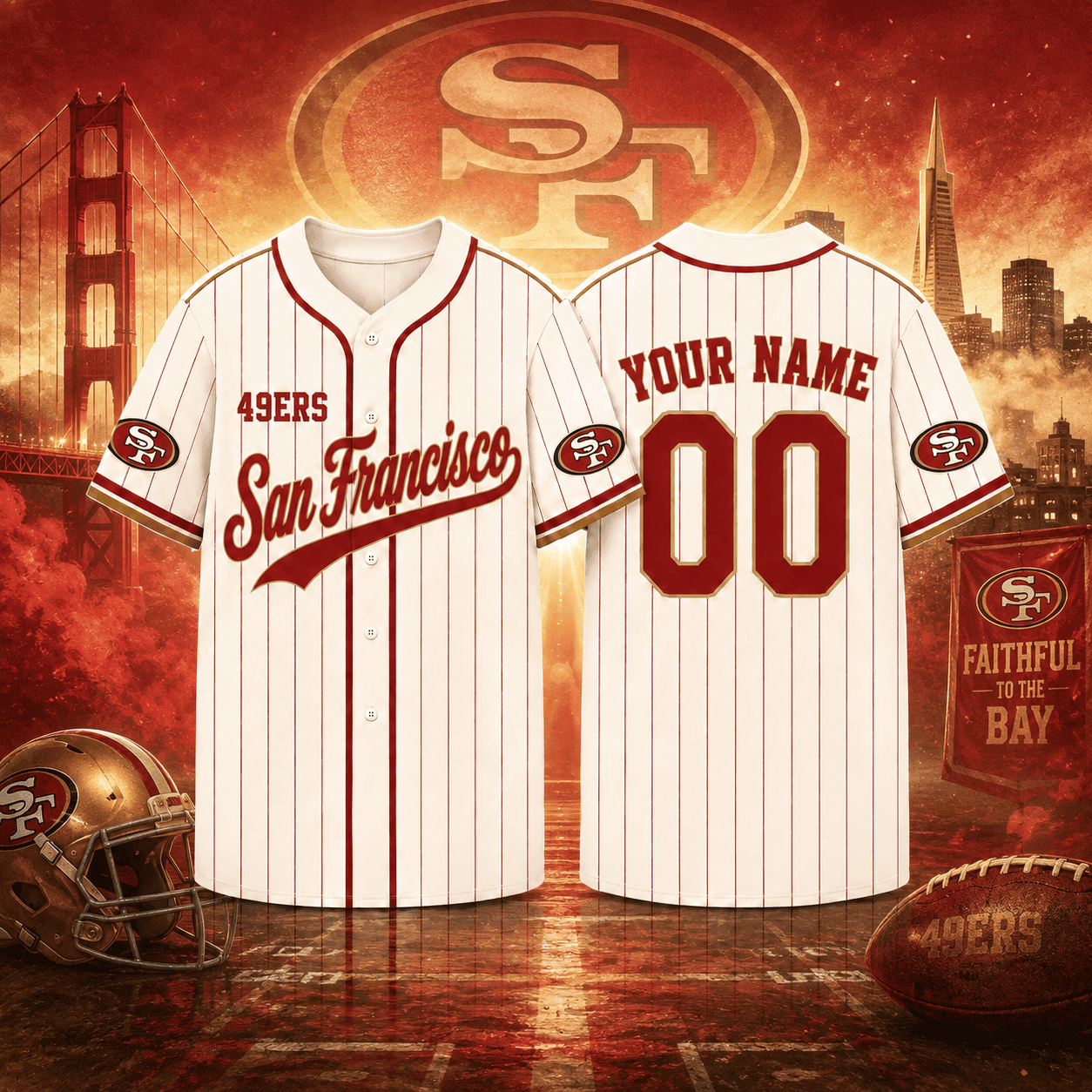 San Francisco 49ers | Premium NFL Personalized Game Day Jersey NNK