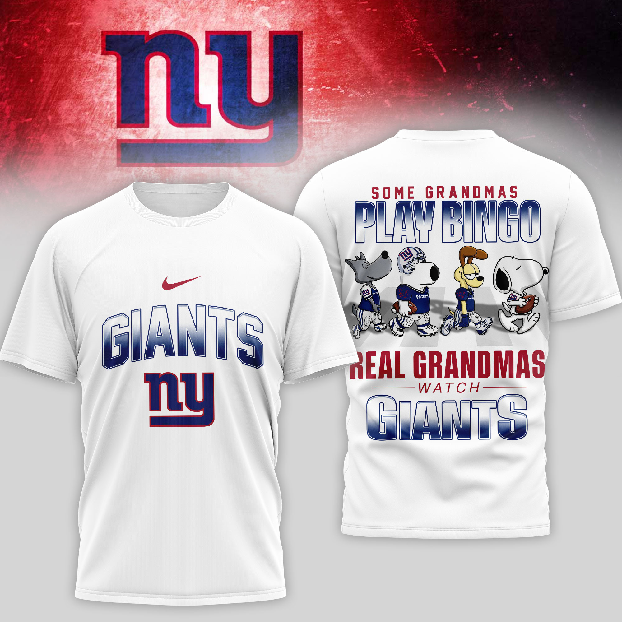 New York Giants | Premium NFL Prime Time 3D Shirt NTH1