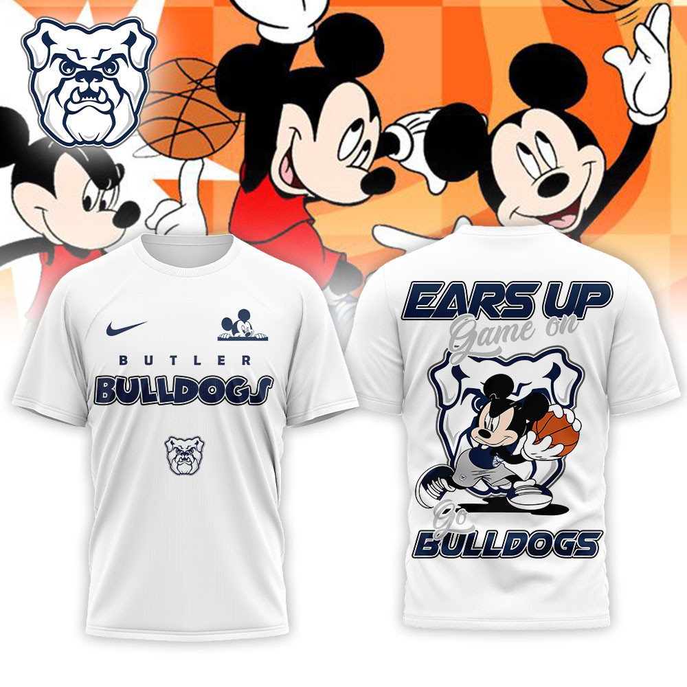 Butler Bulldogs | Premium NCAA Mickey Ears Up Game On 3D T-Shirt PB6SENN