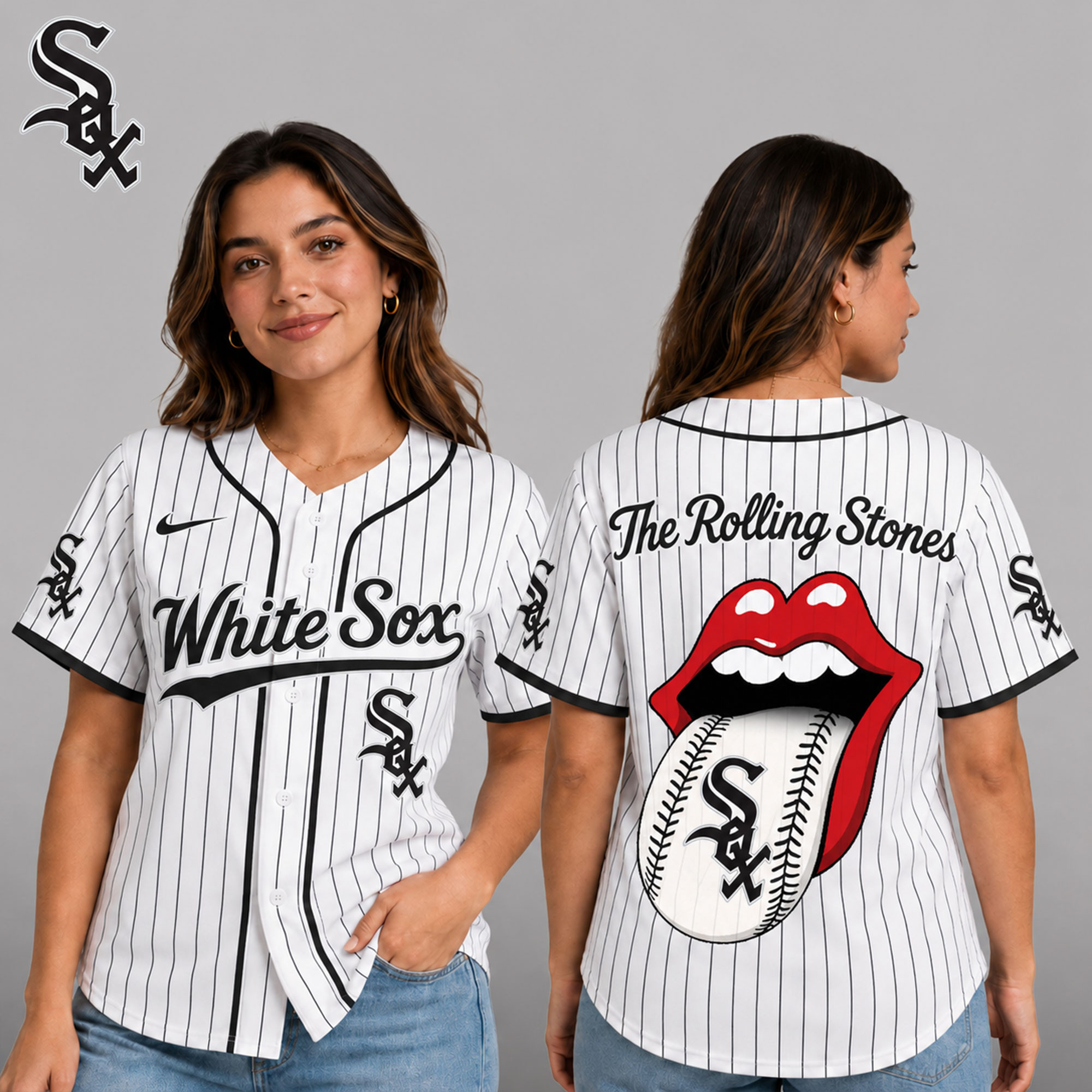 Chicago White Sox | Premium MLB The Rolling Stones Jersey Shirt TD