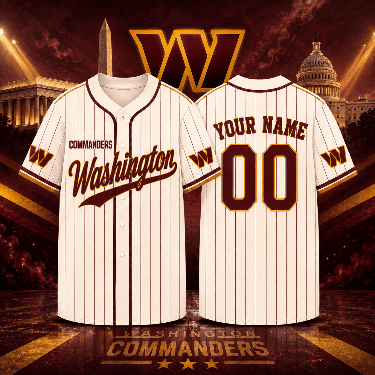 Washington Commanders | Premium NFL Personalized Game Day Jersey NNK