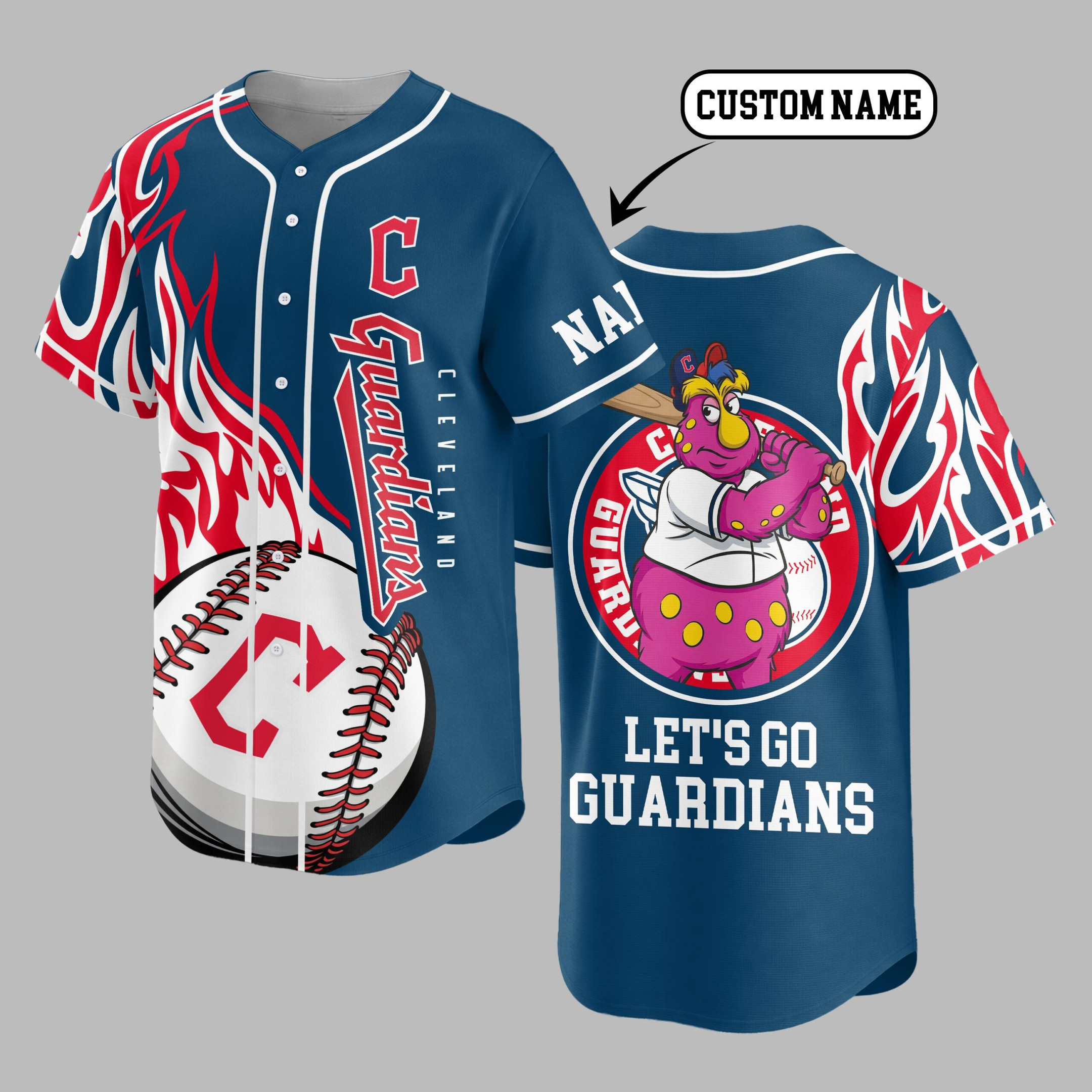 Cleveland Guardians | Premium MLB Flame Spirit Baseball Jersey