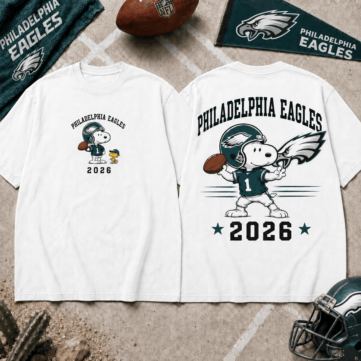 Philadelphia Eagles | Premium Snoopy NFL Football 2026 3D Shirt For Football Fans NNK