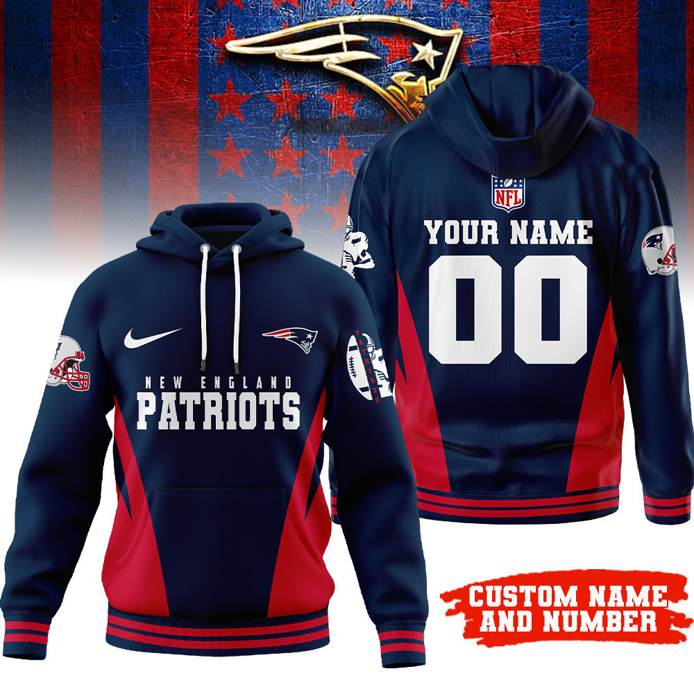 New England Patriots | Premium NFL Personalized Fan Hoodie TD
