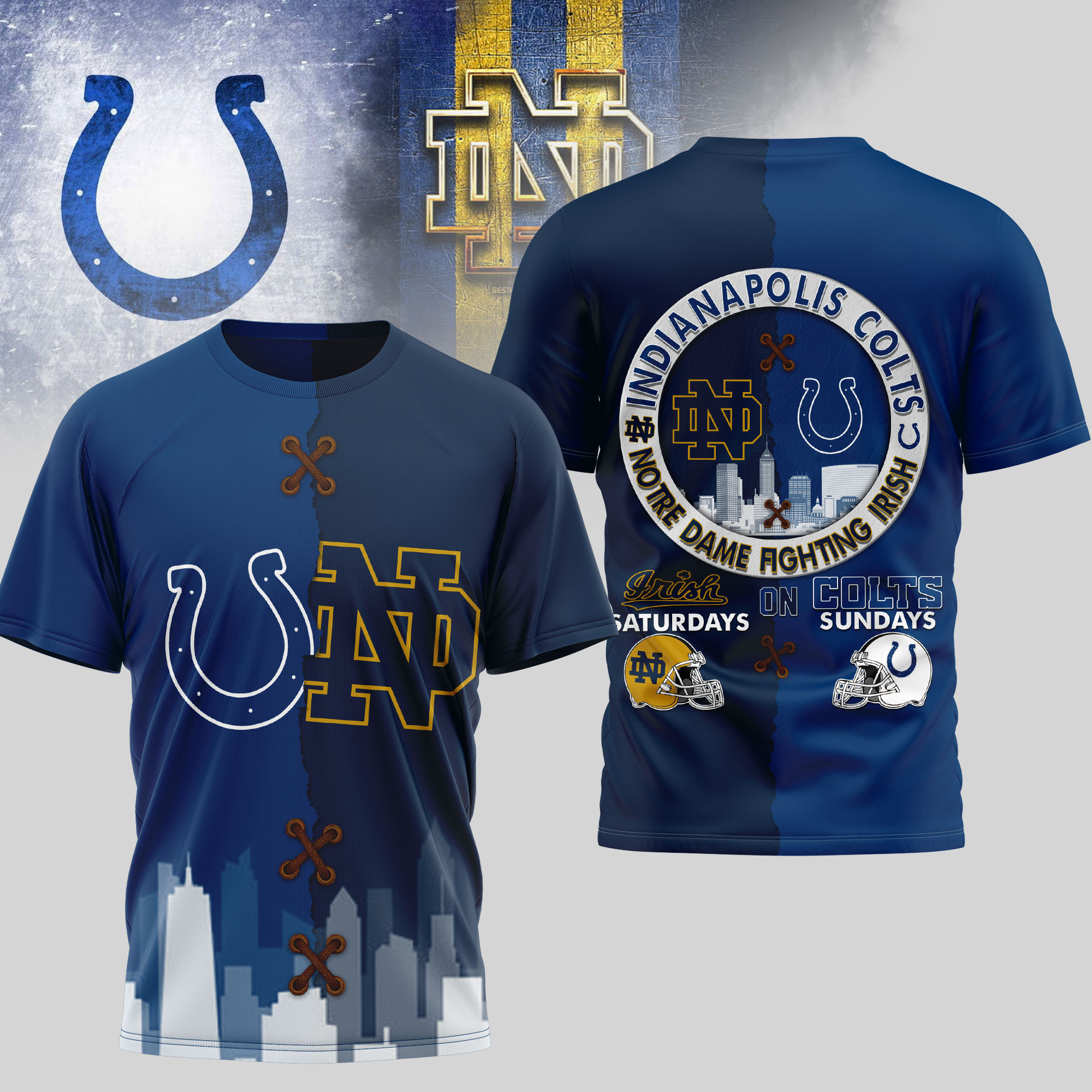Indianapolis Colts | Premium NFL x NCAA 3D T-shirt TD