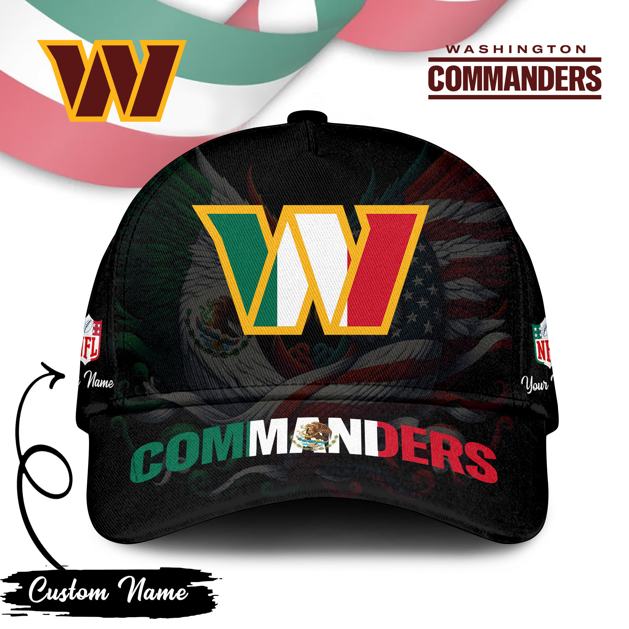 Washington Commanders | PREMIUM CLASSIC CAP NFL MEXICAN TD