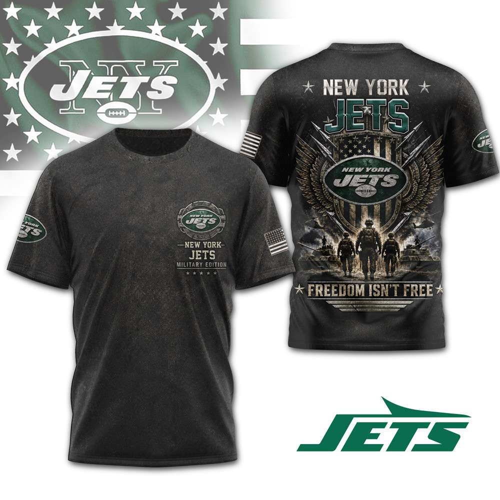 New York Jets | Premium NFL Freedom Team Military 3D Shirt NTH1